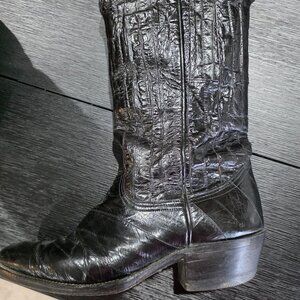 Nacona Men's Boots made in Texas Black eel boots size 8.5D